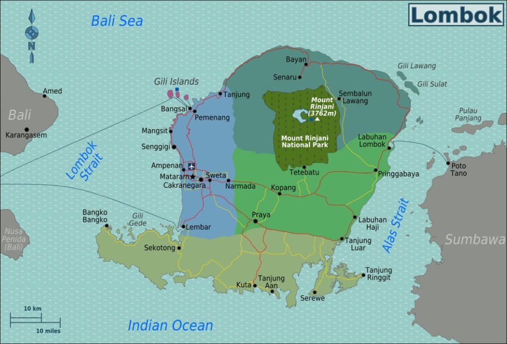 Lombok Map